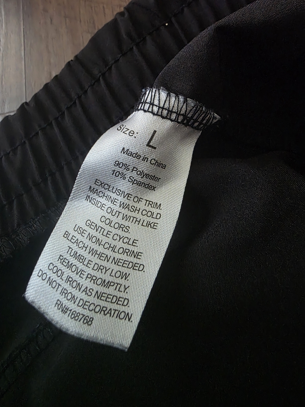 Daisy Fuentes Women's Black Relaxed Drawstring Pants - Picture 5 of 6